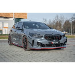 Накладка сплиттер на передний бампер на BMW 1 F40 M-Pack